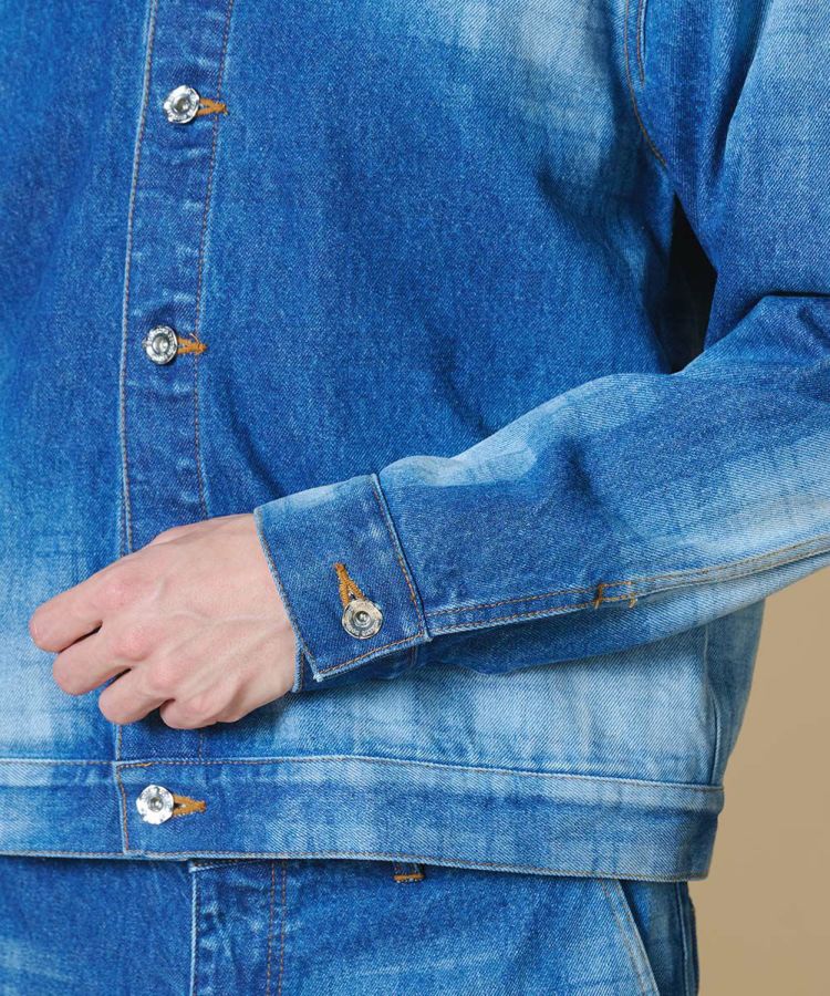 D/him 12.5oz. チェックプリントデニムジャケット(予約) JACKETS Night