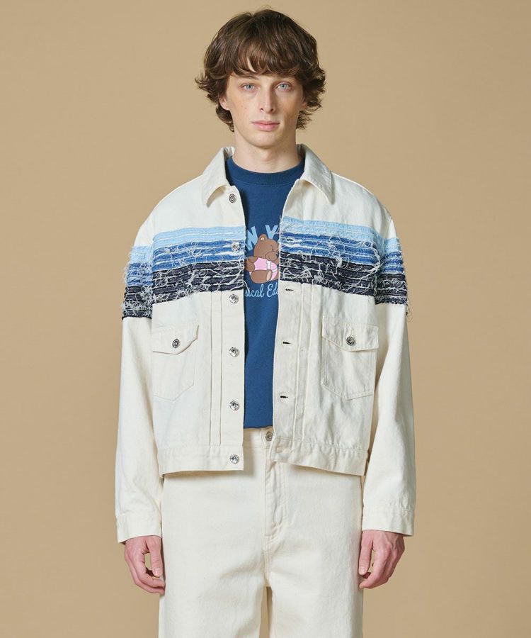 【新品タグ付き】【D/him】 ダブルスタンダード デニム セットアップ D/him 甘織りデニムジャケット(予約) JACKETS Night STORE | ダブル