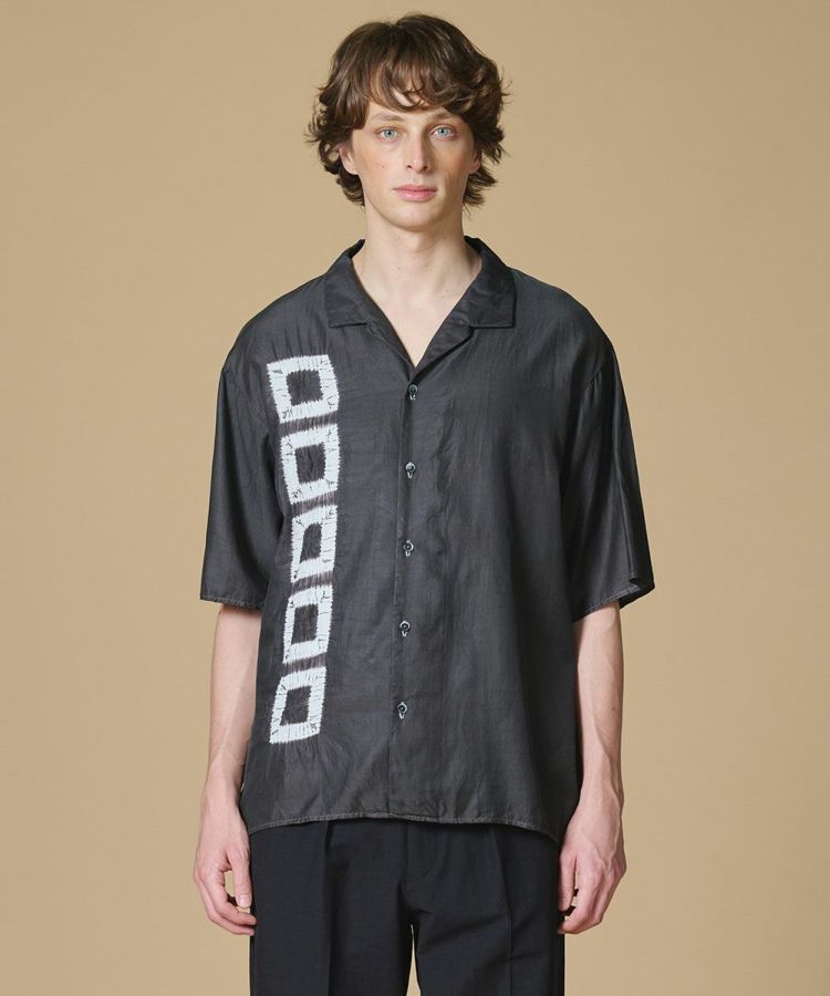 D/him 有松絞り オープンカラーシャツ(予約) TOPS Night STORE