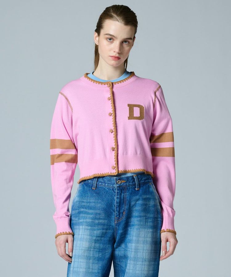 DSC / Dロゴニットカーディガン TOPS Night STORE | ダブル