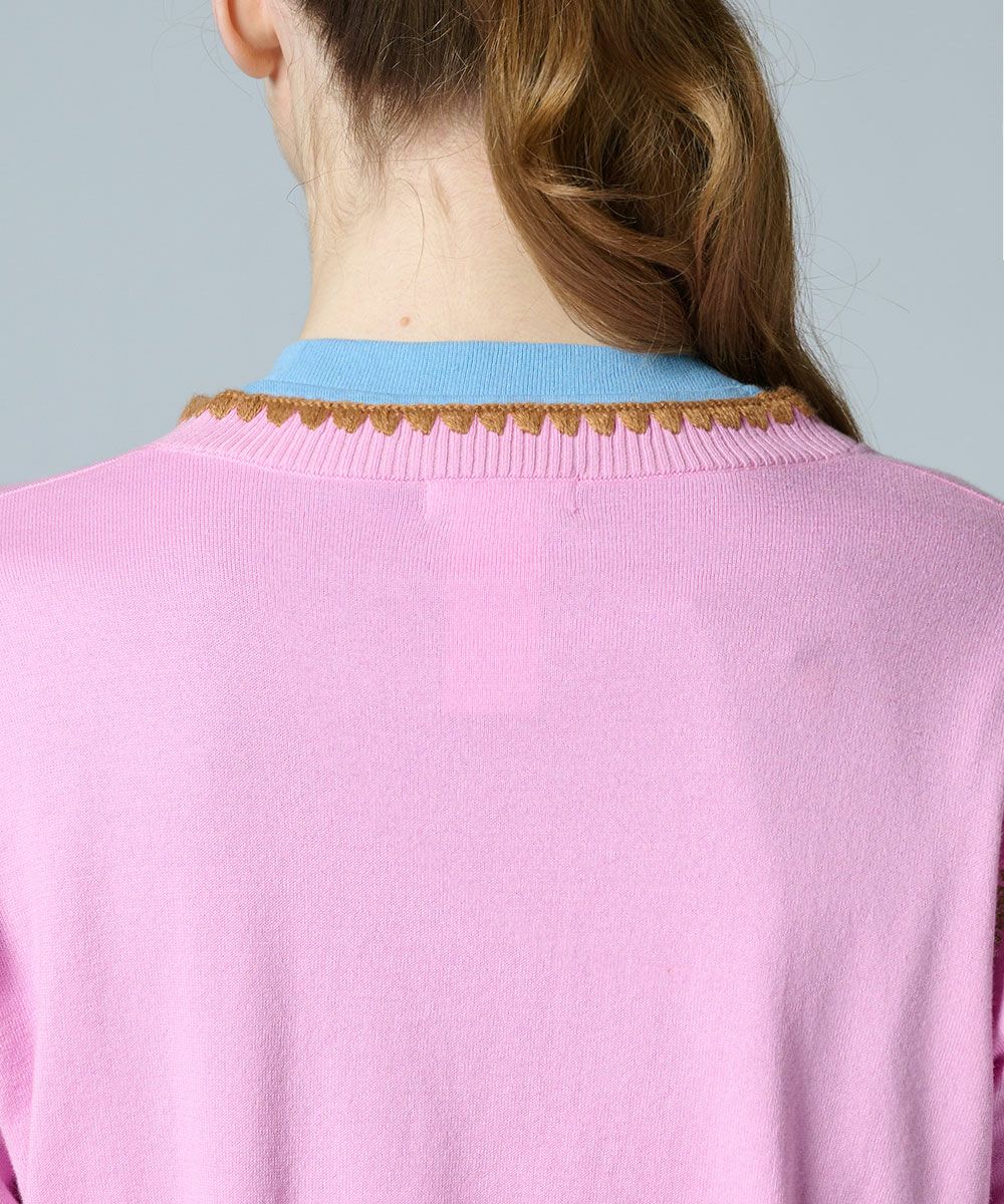 DSC / Dロゴニットカーディガン TOPS Night STORE | ダブル