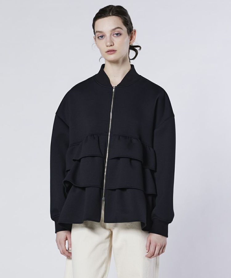 Sov. / NOモノフィラフリルブルゾン OUTERS Night STORE | ダブル