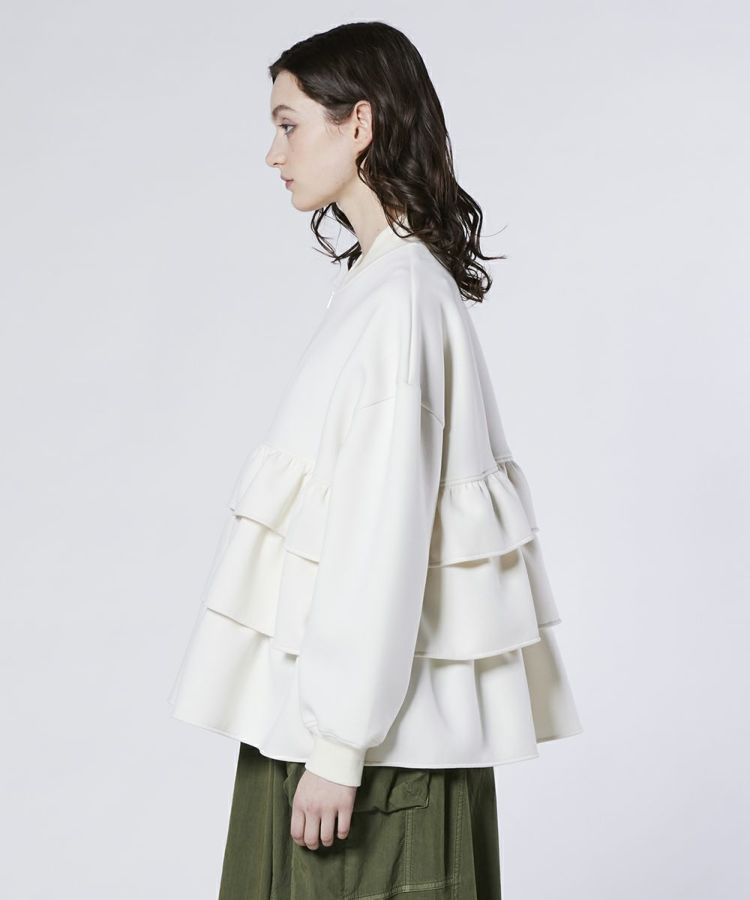 Sov. / NOモノフィラフリルブルゾン OUTERS Night STORE | ダブル