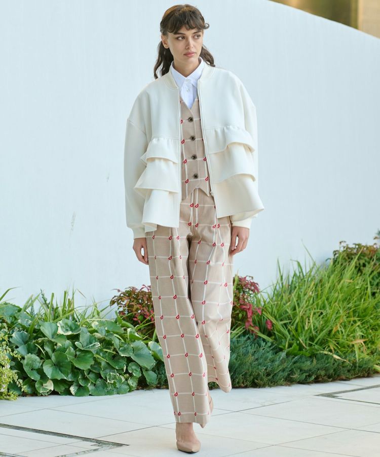 Sov. / NOモノフィラフリルブルゾン OUTERS Night STORE | ダブル